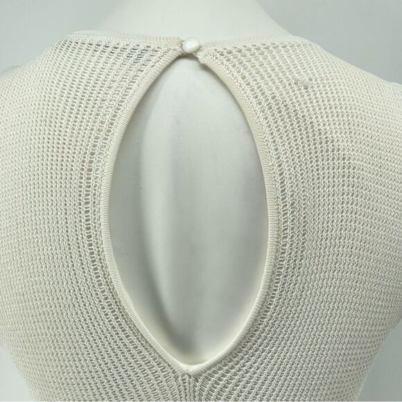 Polo Ralph Lauren White Crochet Knit Sleeveless Summer Dress Small Lined, NWT - Picture 10 of 17